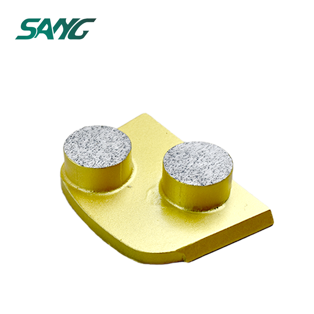 Disco abrasivo de diamante de cambio rápido, segmento de pulido de unión metálica para máquina de hormigón lavina edco